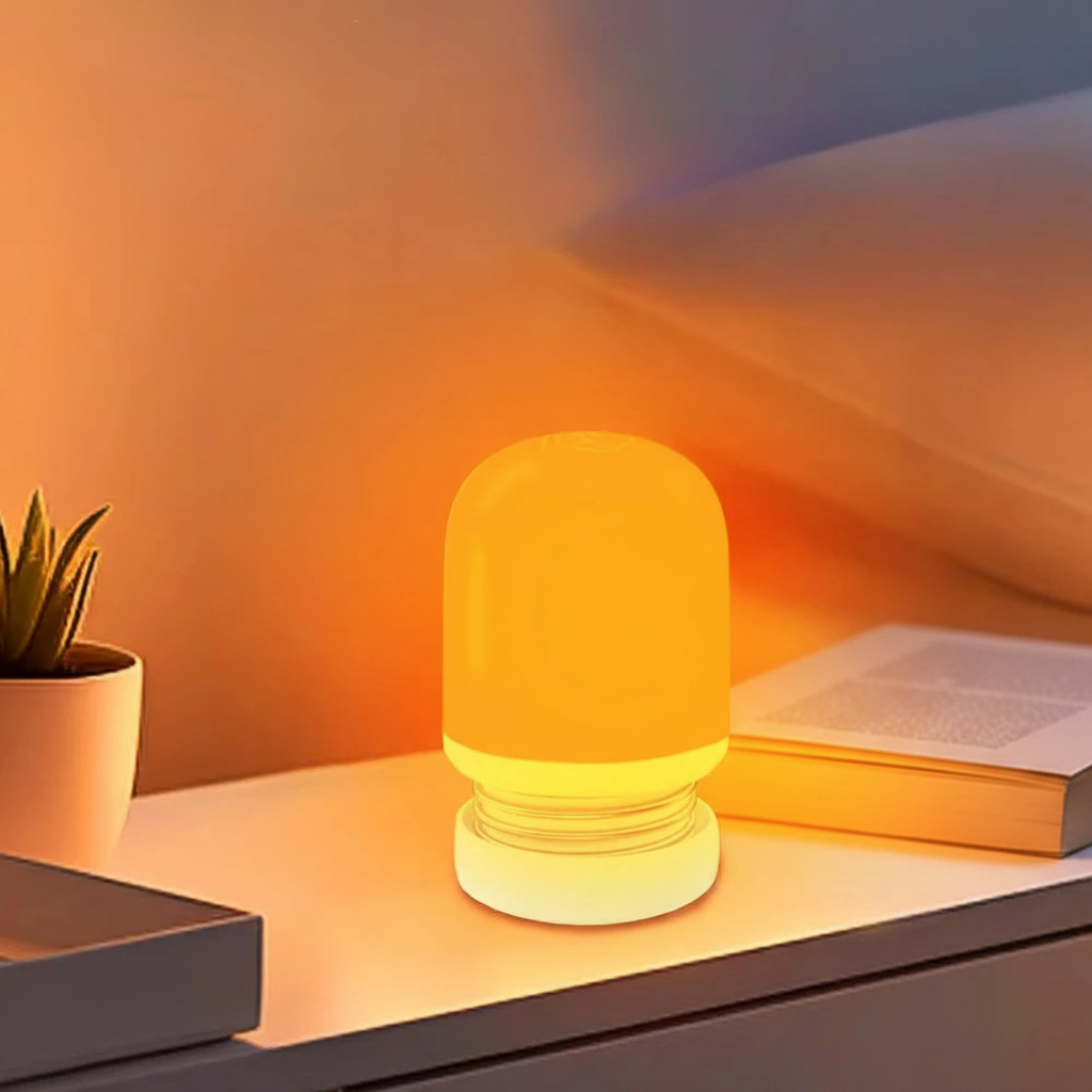 620-630nm Red Color Night Light Sleeping No Blue Melatonin - Boosting USB Rechargeable Brightness Sleep Lamp Portable Eye-care