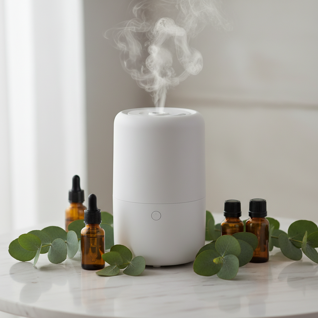 600ML Air Humidifier USB Charging Essential Oil Purifier Aroma Diffuser Aromatherapy Mist Maker Lights for Home Office Car